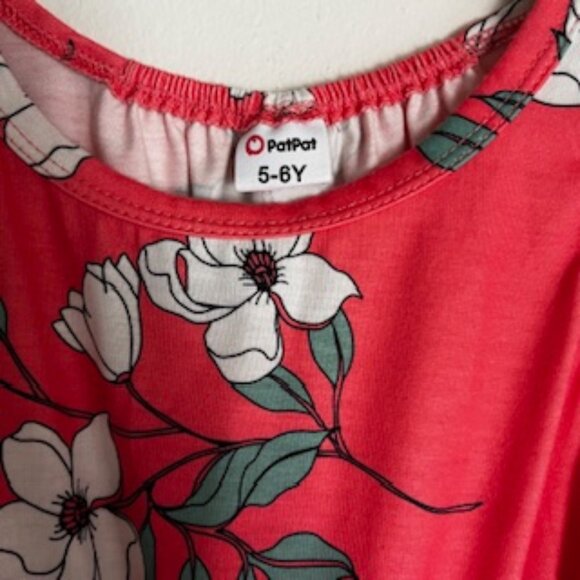 🧡3/15 PatPat Sleeveless Shorts Romper Floral Bundle x2 Kids 5-6Y - Picture 3 of 11
